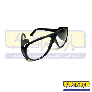 عینک شیشه ای سفید تک پلاست