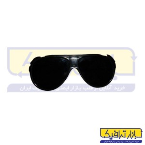 عینک شیشه ای دودی تک پلاست