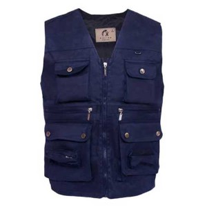 جلیقه خبرنگاری کتان شش جیب