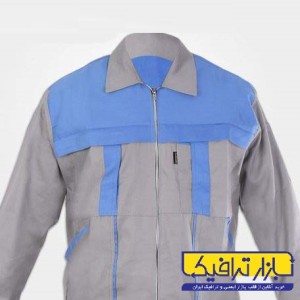 لباس کار آلفا استخوانی آبی آسمانی