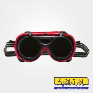 عینک جوشکاری دو جداره یونیکو قرمز