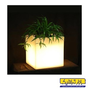 گلدان نورانی مکعب
