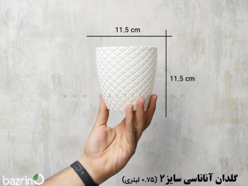 گلدان آناناسی سایز2 (0.75 لیتری)