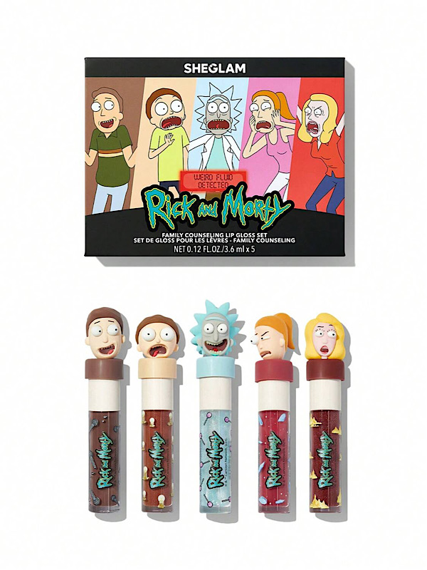 ست برق لب مشاوره خانوادهRICK AND MORTY X SHEGLAM شیگلم
