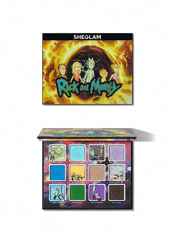 پالت سایه چشم “بی‌معنایی زندگی” از همکاری RICK AND MORTY و شیگلم SHEGLAM
