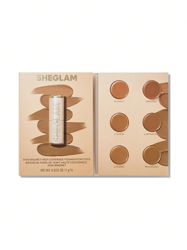 کرم پودر استیکی با پوشش بالا Skin Magnet - رنگ Medium Tan شیگلم SHEGLAM