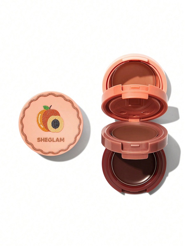 ست کرمی رژ گونه و لب Apricot Dream Cheek  رنگ  Apricot  شیگلم SHEGLAM