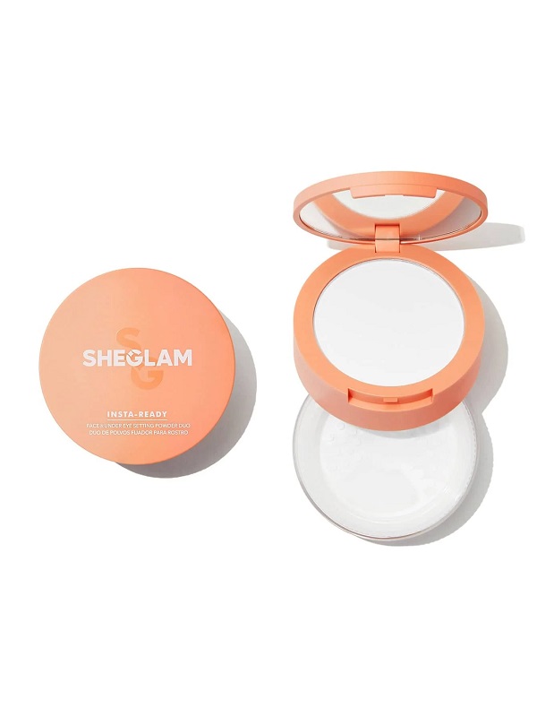 پودر فیکس صورت و زیر چشم INSTA-READY مدل DUO-TRANSLUCENT شیگلم SHEGLAM