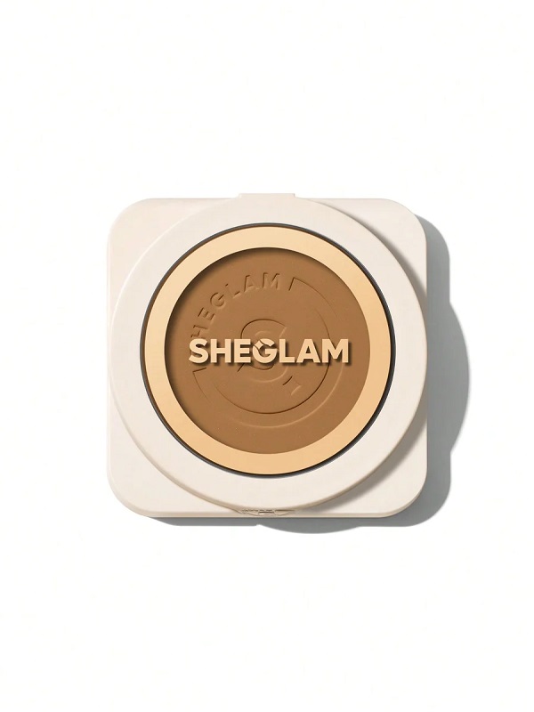 پنکک کرم پودری (پودر  پایه)  SKIN-FOCUS فول کاور - رنگ CARAMEL شیگلم SHEGLAM