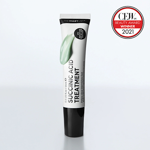 درمان جوش و آکنه اسید سوکسینیک  اینکی لیست Theinkeylist