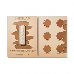 کرم پودر استیکی با پوشش بالا Skin Magnet - رنگ Medium Tan شیگلم SHEGLAM