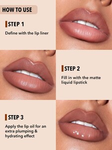 SOFT 90'S GLAM LIP LINER AND LIP DUO SET-MOODY TAUPE LIP  شیگلم SHEGLAM