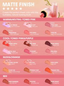 رژ گونه مایع مات  Color Bloom Liquid Blush-Coral Glow شیگلم SHEGLAM