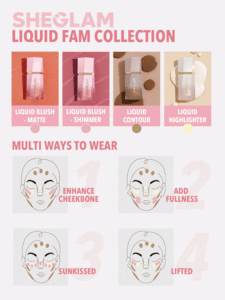 رژ گونه مایع مات  Color Bloom Liquid Blush-Coral Glow شیگلم SHEGLAM