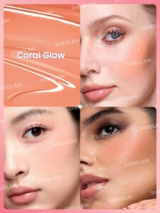 رژ گونه مایع مات  Color Bloom Liquid Blush-Coral Glow شیگلم SHEGLAM