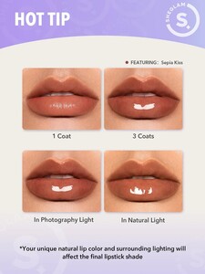 حجم دهنده لب  POUT-PERFECT SHINE LIP PLUMPER-MAKIN' ME BLUSH شیگلم SHEGLAM