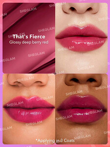 رژ لب براق MIRROR KISS رنگ THAT'S FIERCE شیگلم SHEGLAM