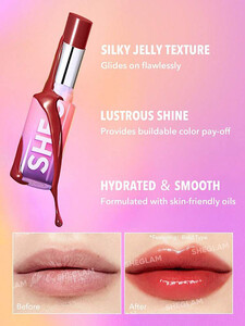 رژ لب براق MIRROR KISS رنگ THAT'S FIERCE شیگلم SHEGLAM