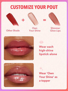 رژ لب براق MIRROR KISS رنگ THAT'S FIERCE شیگلم SHEGLAM