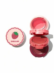 ست کرمی رژ گونه و لب Strawberry Whirl Cheek  رنگ  Pink  شیگلم SHEGLAM