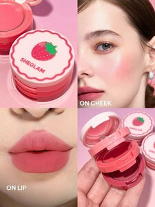 ست کرمی رژ گونه و لب Strawberry Whirl Cheek  رنگ  Pink  شیگلم SHEGLAM