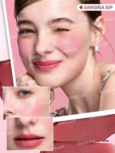 ست کرمی رژ گونه و لب Strawberry Whirl Cheek  رنگ  Pink  شیگلم SHEGLAM