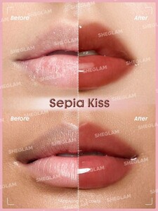 براق کننده لب تقویت کننده شاین  رنگ Sepia Kiss شیگلم SHEGLAM