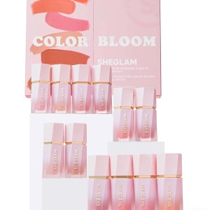 ست کلکسیون کامل رژگونه های مایع مات و درخشان COLOR BLOOM  شیگلم SHEGLAM