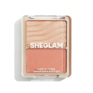 رژگونه و هایلایتر ۲ تایی GLAM 101 HYBRID رنگ ‏ ‏ST. TROPEZ شیگلم SHEGLAM