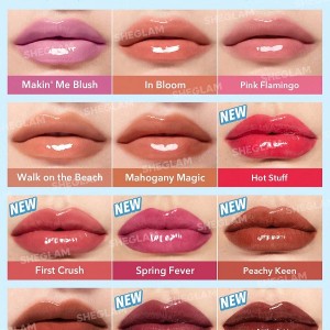 حجم دهنده لب  POUT-PERFECT SHINE LIP PLUMPER-BERRY SEASON شیگلم SHEGLAM