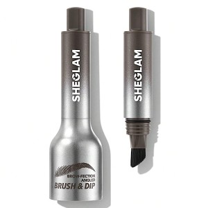 براش زاویه‌دار و ژل ابرو BROW-FECTION  رنگ ESPRESSO شیگلم SHEGLAM