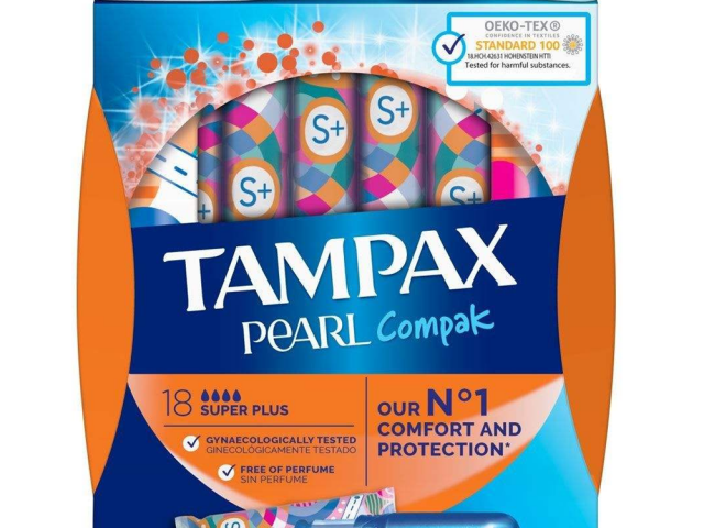تامپون تامپکس مدل Pearl compak بسته 18 عددی