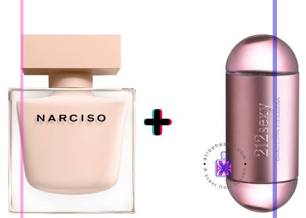 عطر ترکیبی 212 زنانه + نارسیس پودری