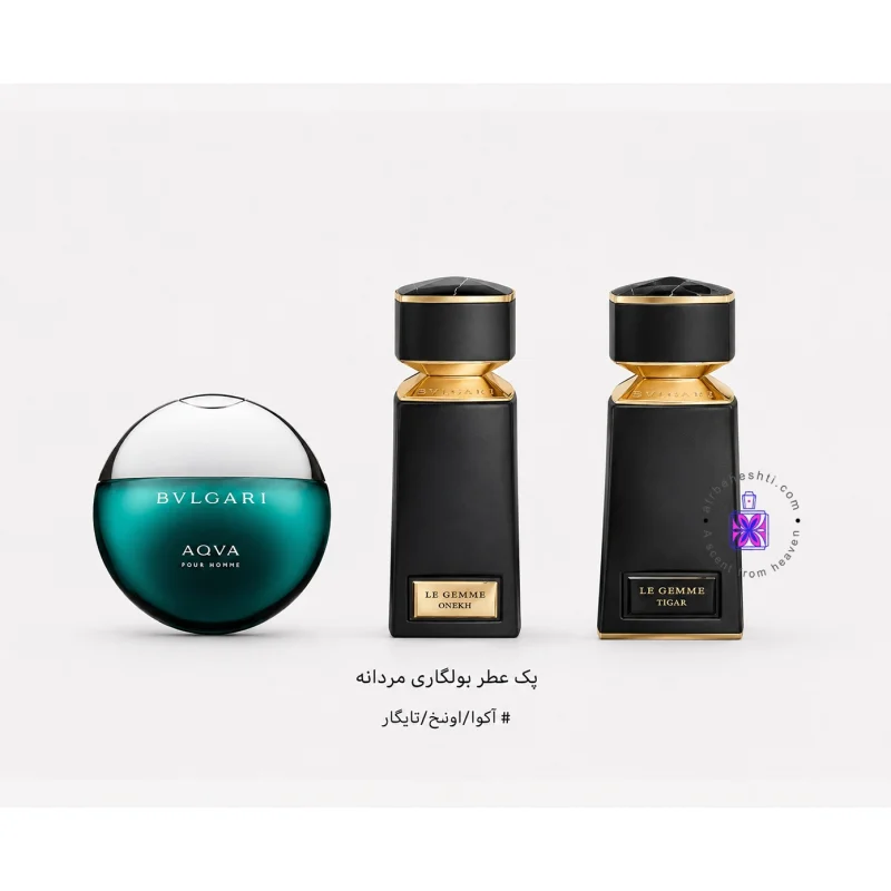 پک عطر بولگاری مردانه( آکوا + اونخ + تایگار)