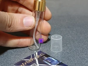 شیشه ویال اسپری فلزی طلایی 5 میل - عطر بهشتی