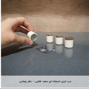 درب ایزی استوانه ای سفید طلایی