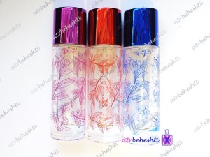 شیشه استوانه طرح برگ رنگی 30 میل