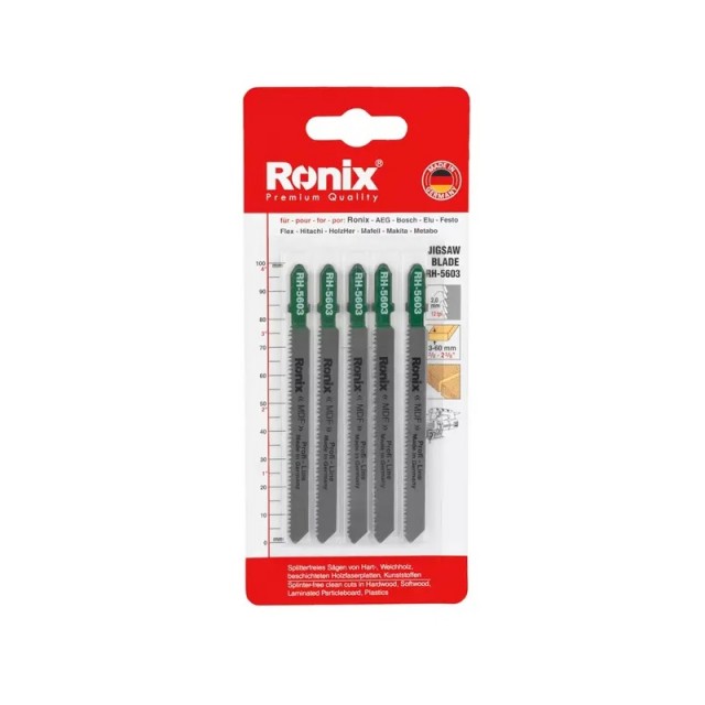 تیغ اره عمودبر ام دی اف رونیکس مدل RH-5603 بسته 5 عددی
