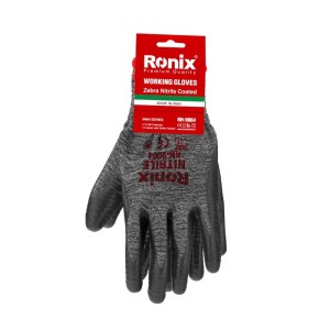 دستکش ایمنی نیتریل شیاری رونیکس مدل RH-9004