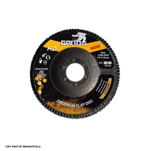 سنباده فلاپ دیسک گاندو گرید P60 سایز 115 میلی متر