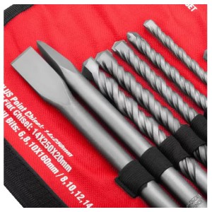 ست مته و قلم چهار شیار رونیکس مدل  RH-5048 مجموعه 10 عددی