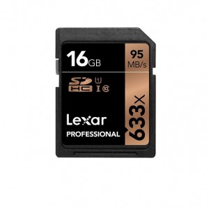 کارت حافظه SDHC لکسار مدل Professional کلاس 10 استاندارد UHS-I U1 سرعت 95MBps ظرفیت 16 گیگابایت