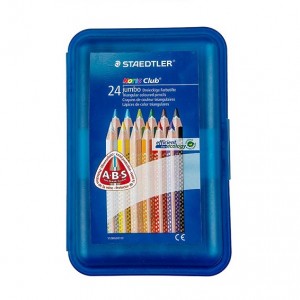 مداد رنگی 24 رنگ استدلر سری Noris Club مدل Jumbo