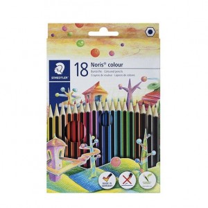 مداد رنگی 18 رنگ استدلر مدل Noris Colour 185 C18