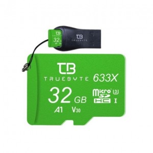 کارت حافظه microSD HC تروبایت مدل 633X-A1-V30 کلاس 10 استاندارد UHS-I U3 ظرفیت 32 گیگابایت همراه با کارت خوان