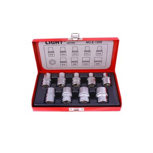 جعبه بکس 9 پارچه E درایو 1/2 اینچ لایت مدل LIGHT E1200