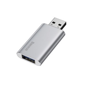 فلش مموری و آداپتور شارژر باسئوس مدل ACUP-C0S ظرفیت 64 گیگابایت