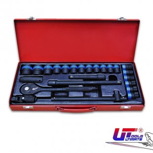 جعبه بکس 24 پارچه فشار قوی مشکی درایو 1/2 Ultimate Tools آلمان