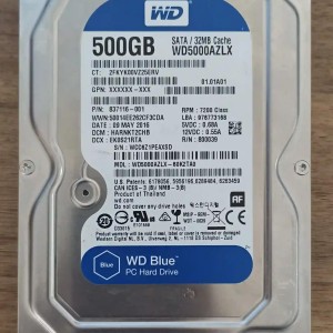 هارد اینترنال استوک وسترن دیجیتال آبی ظرفیت 500 گیگابایت ا WD Blue 500 GB Desktop Hard Disk