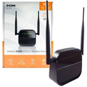 مودم روتر دی لینک مدل DSL-124 ا D-Link N300 DSL-124 Wireless ADSL2 Plus Modem